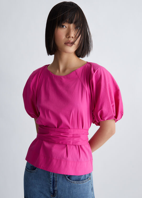 Blusa in popeline