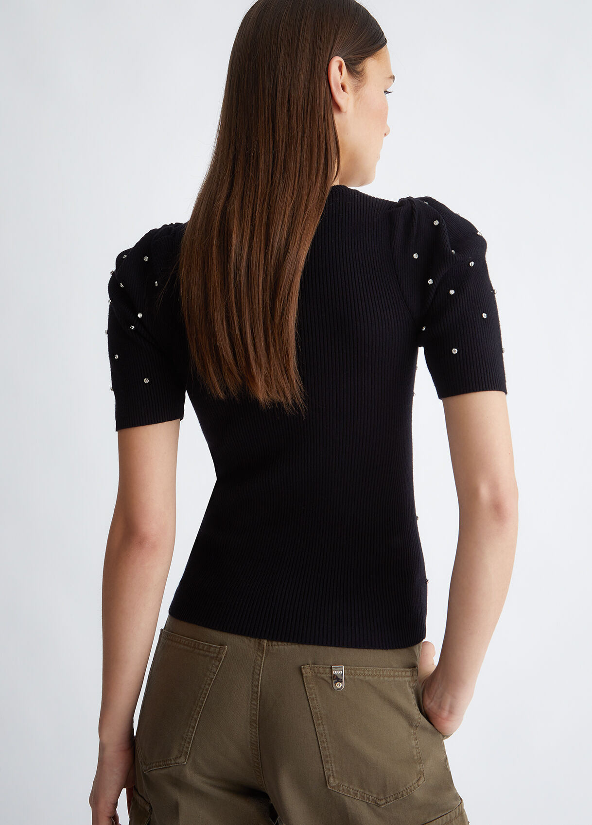 Liu Jo Better jumper with rhinestones