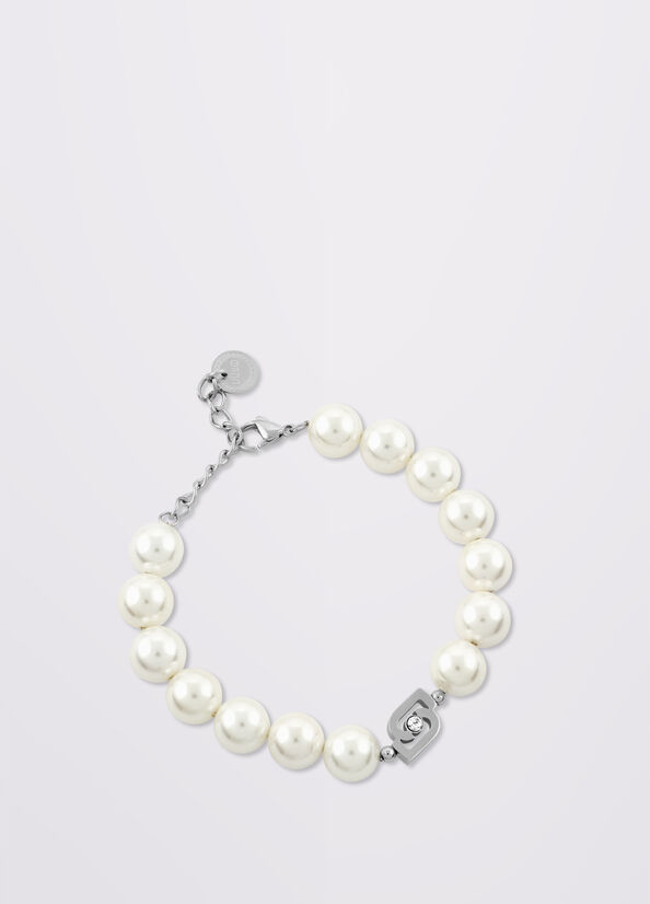 Bracciale con maxi perle gioiello