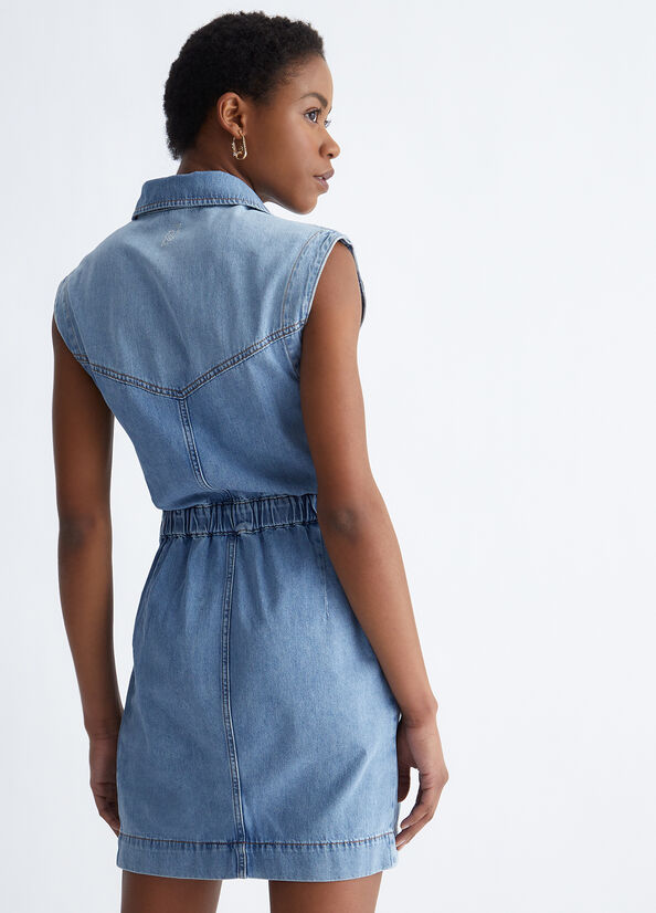 Vestito chemisier in denim