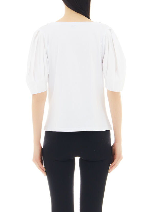 T-shirt con applicazione gioiello