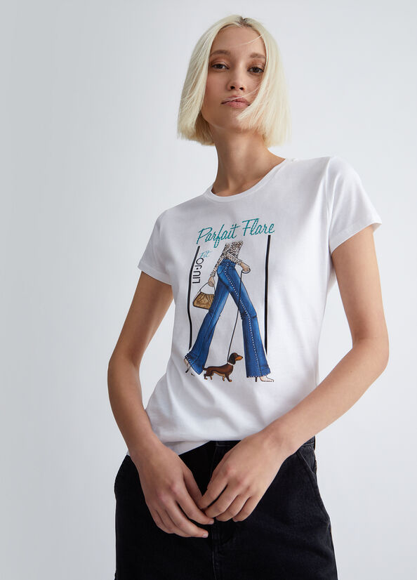 T-shirt ecosostenibile con stampa
