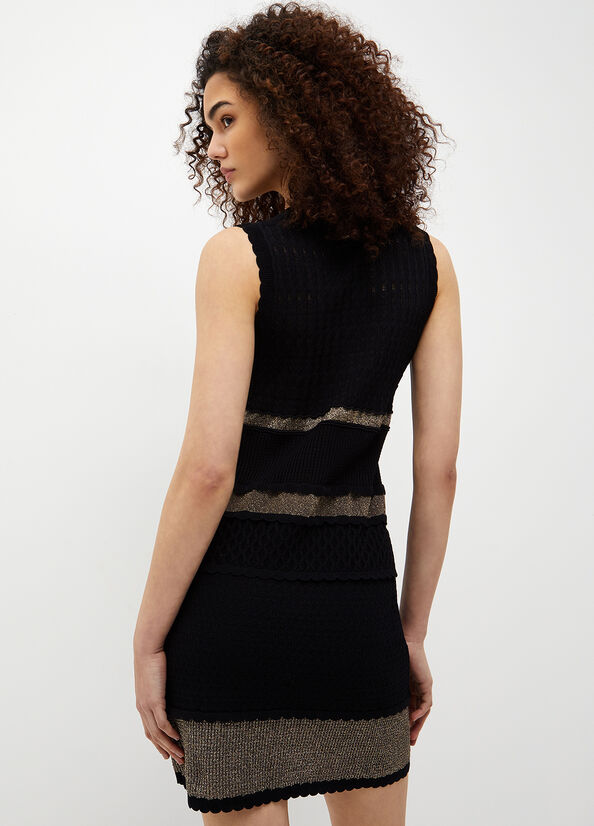 Vestito nero in maglia