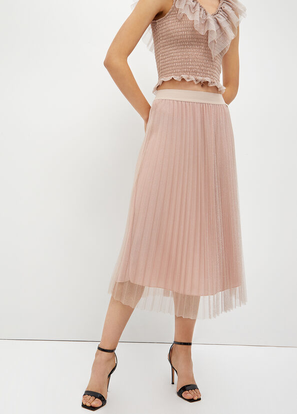 Gonna plissé in tulle