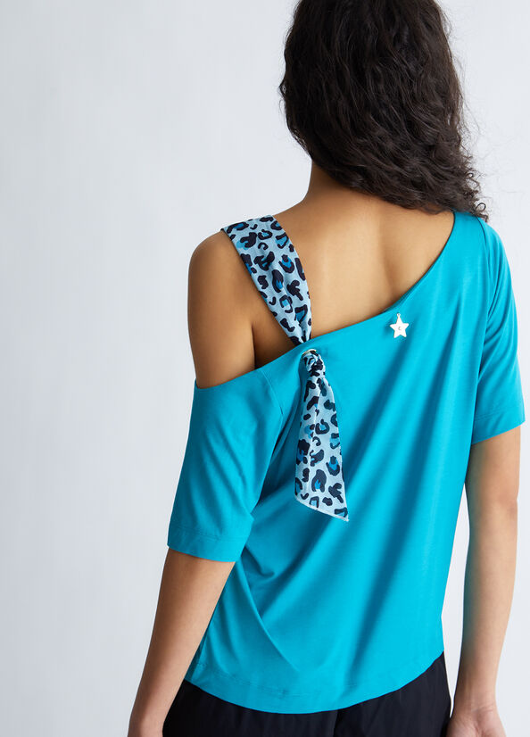 T-shirt con fiocco