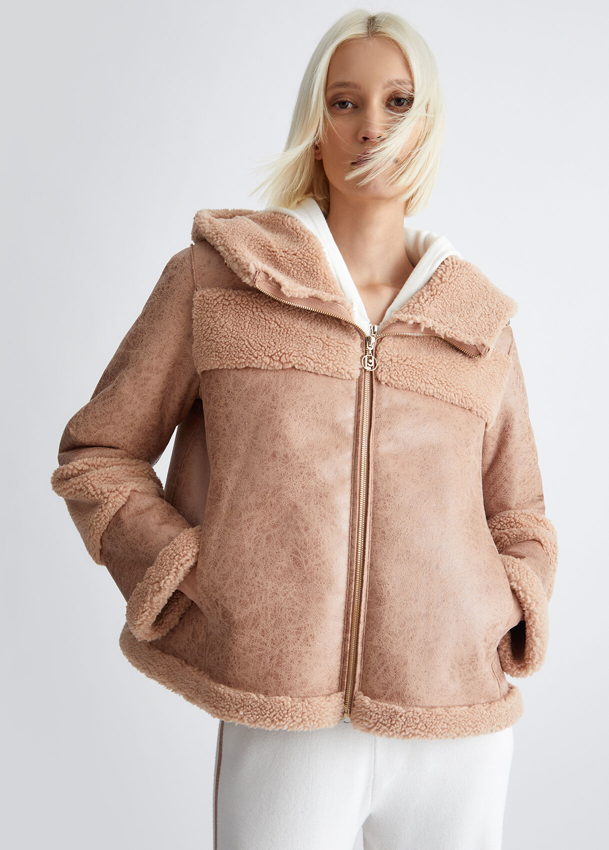 Faux shearling jacket