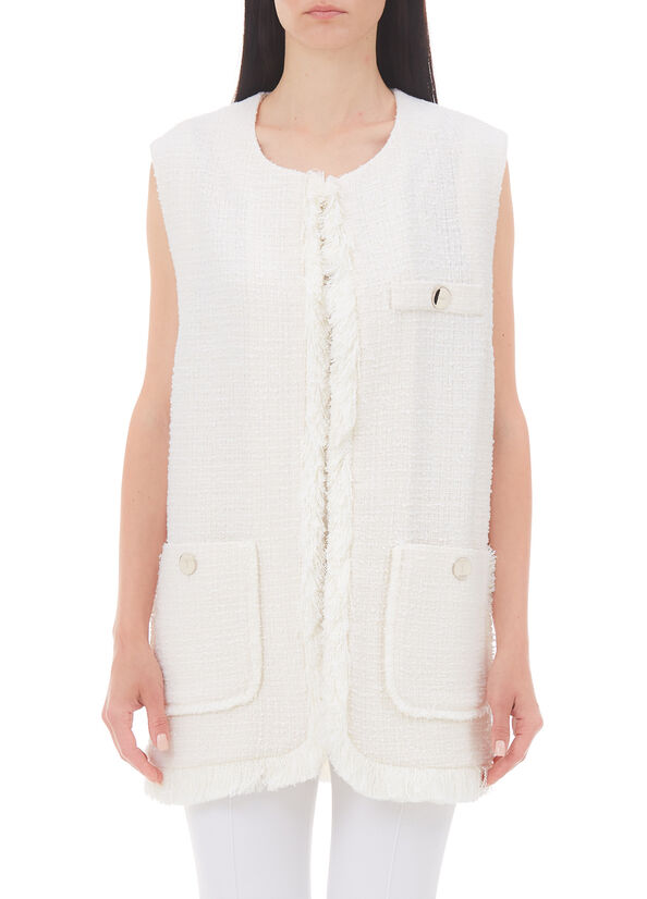 Gilet lungo in bouclé