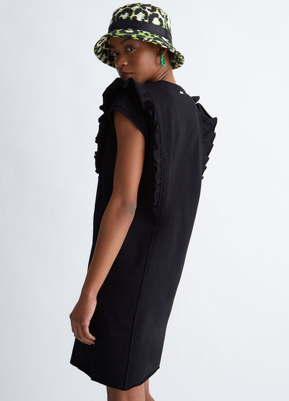 Vestito nero corto ecosostenibile