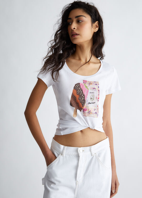 T-shirt con stampa Ice Cream