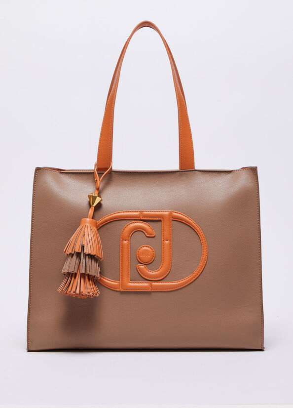 Borsa shopping con logo