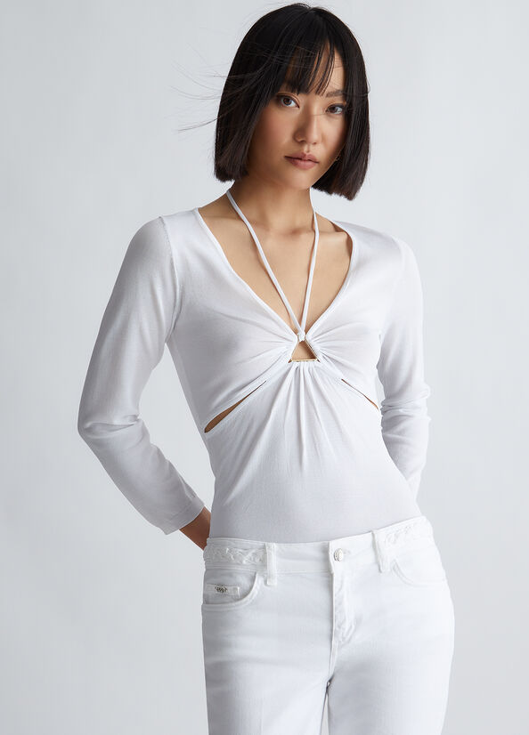 Maglia bianca ecosostenibile