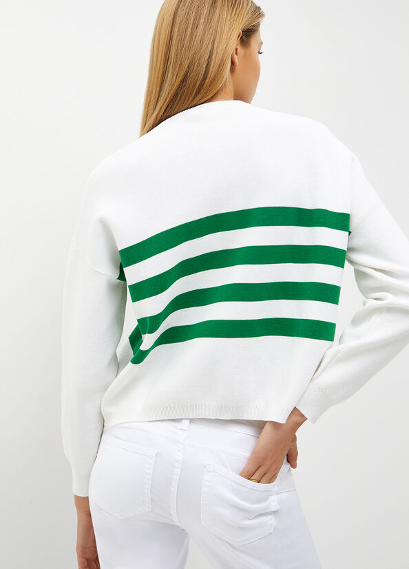 Maglia a righe con logo