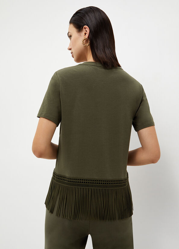 T-shirt con frange