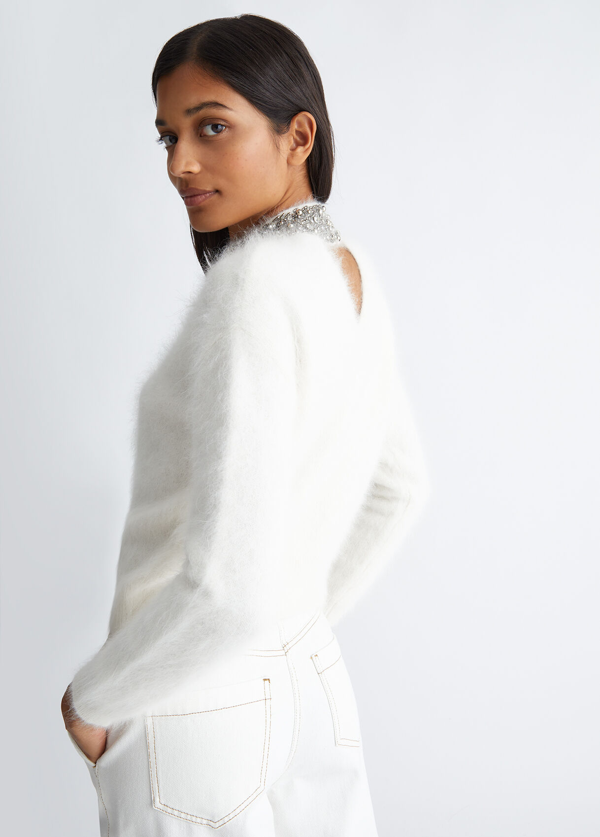 Jumper with gemstones
