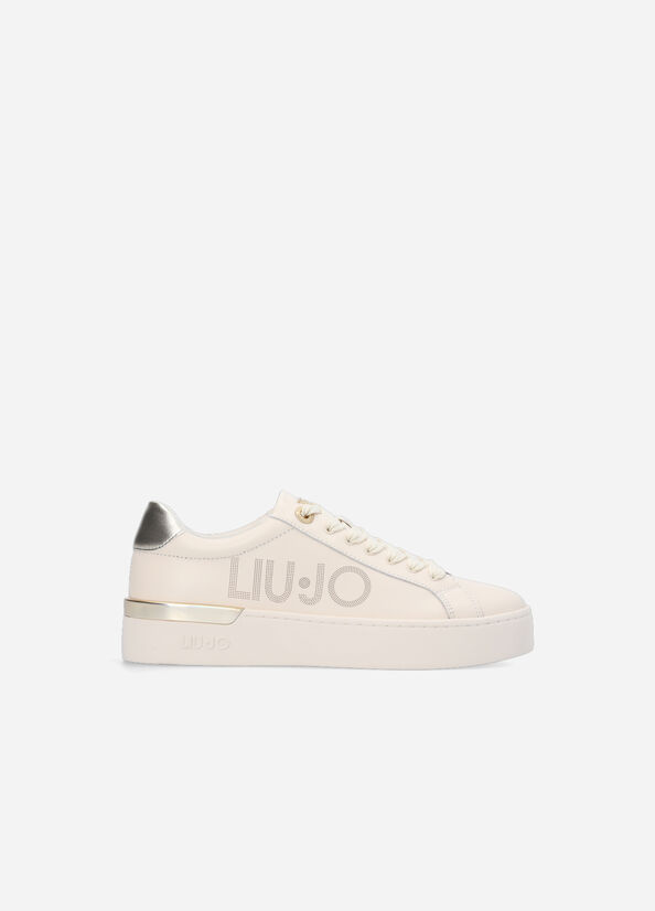 Sneakers in pelle con logo