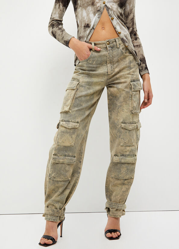 Pantaloni cargo camouflage