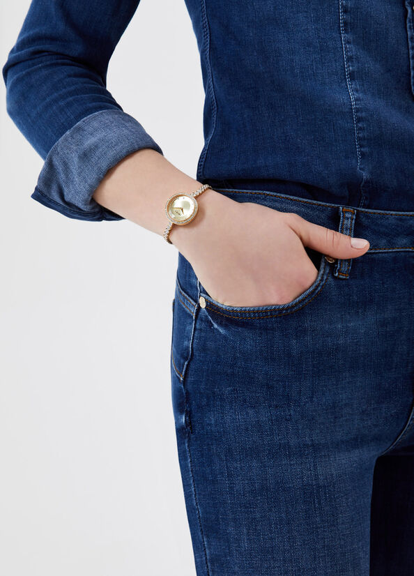 Orologio con cinturino in Swarovsky