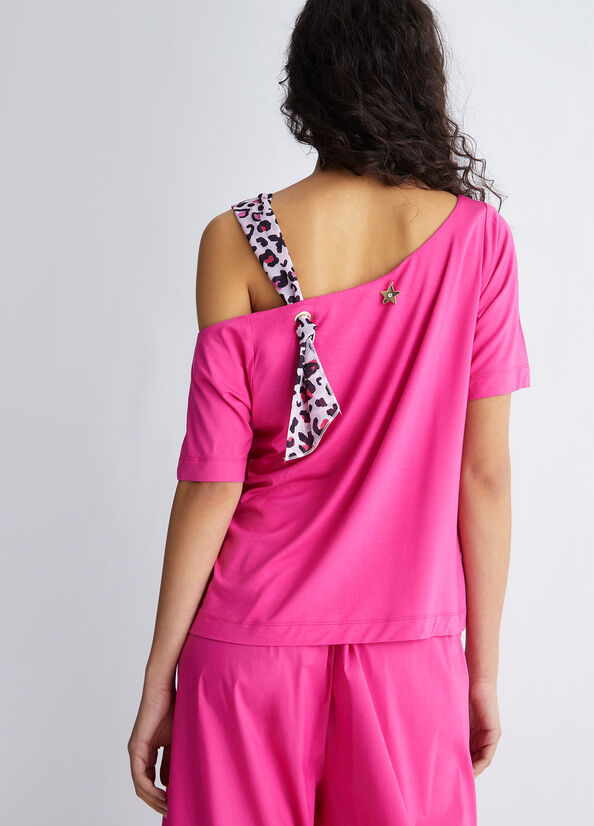 T-shirt con fiocco