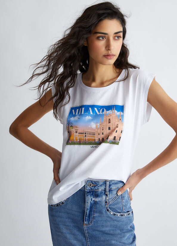 T-shirt ecosostenibile Milano City