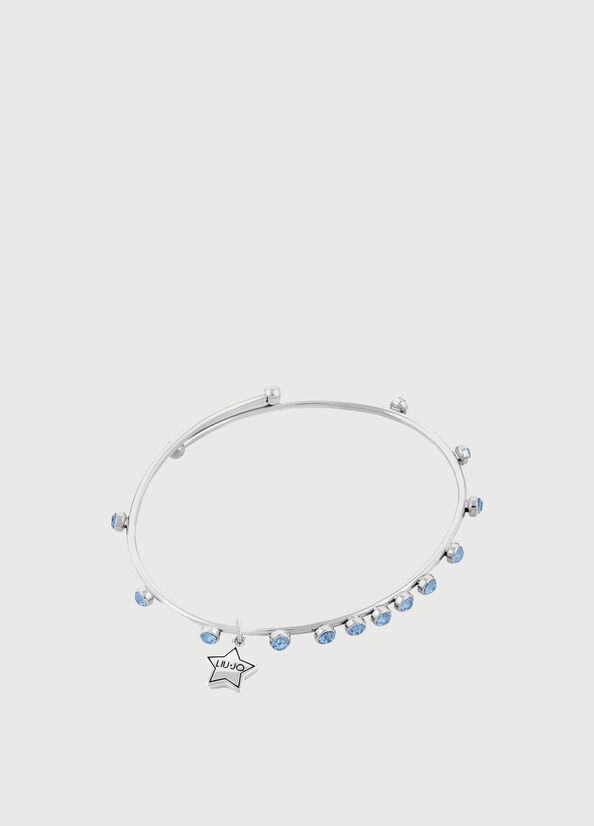 Bracciale semi-rigido con pietre gioiello