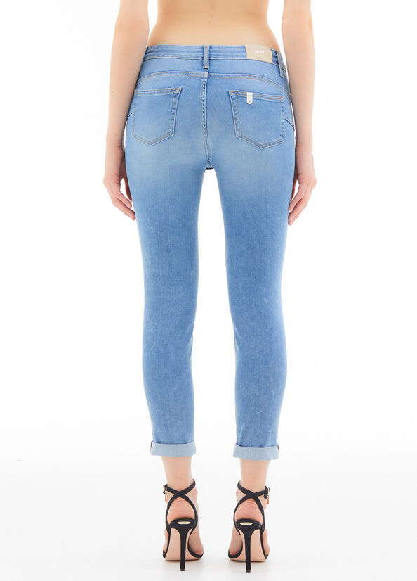 Jeans skinny a vita alta