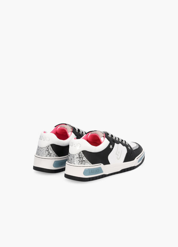 Sneakers con dettagli glitter