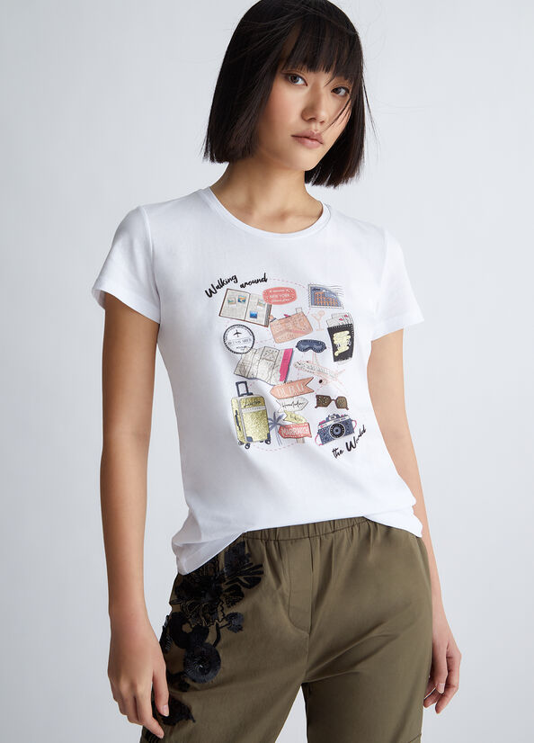 T-shirt con stampa