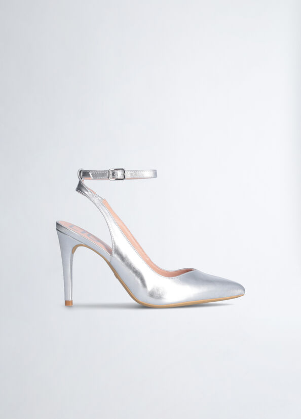 Sling back effetto laminato