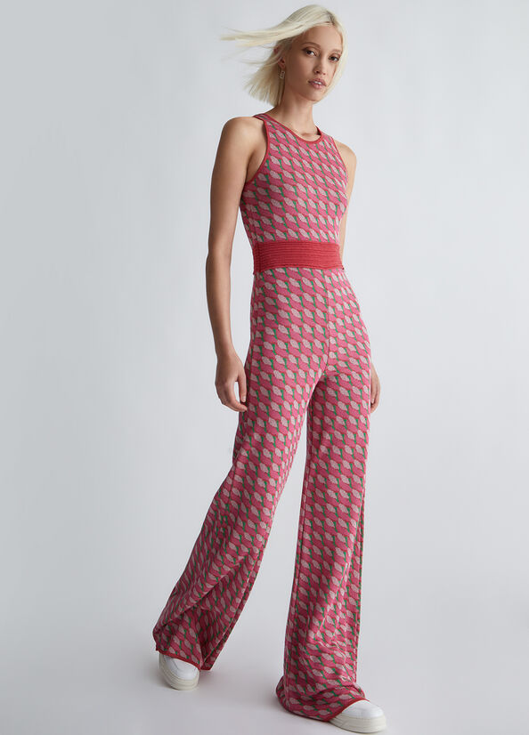 Tuta jacquard in maglia