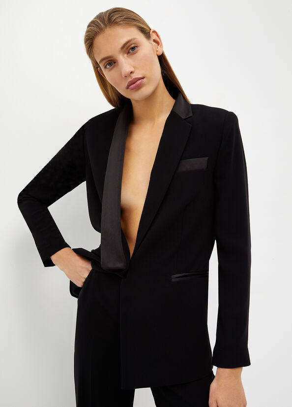 Blazer in crêpe
