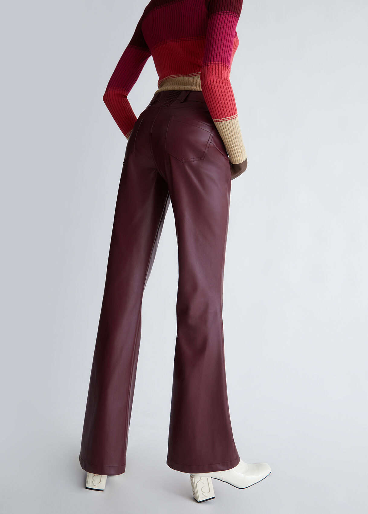 Coated fabric trousers