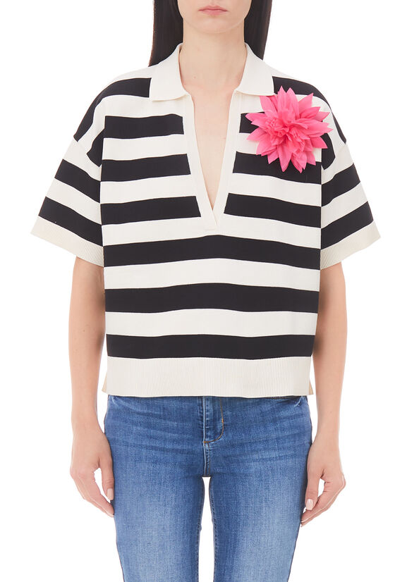 Maglia a righe oversize