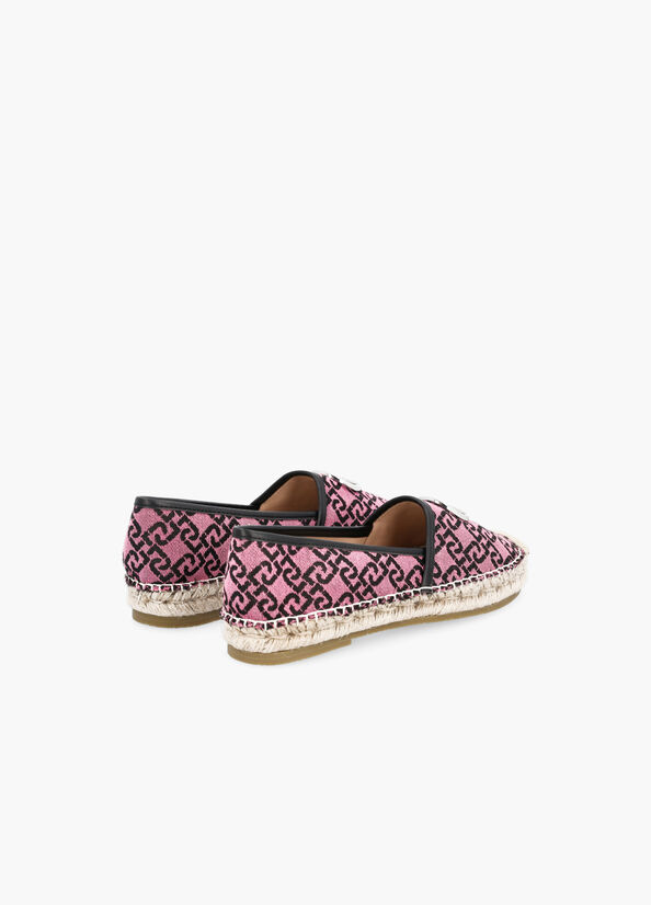 Espadrillas con logo jacquard