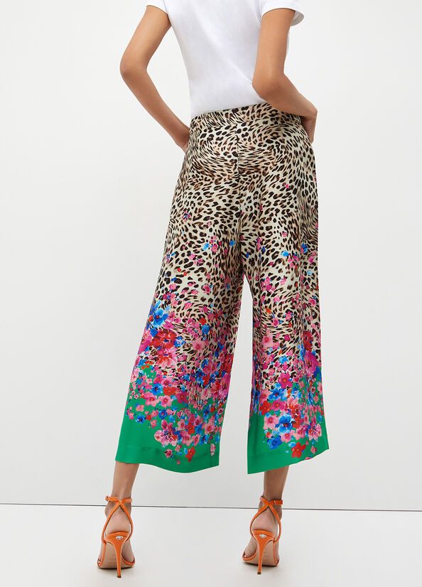 Pantaloni a palazzo con stampa