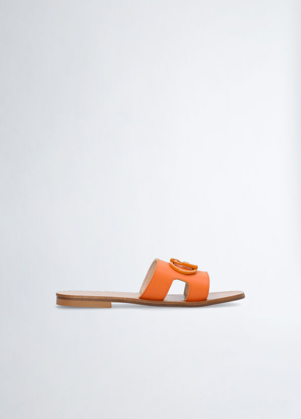Ciabatte flat con logo