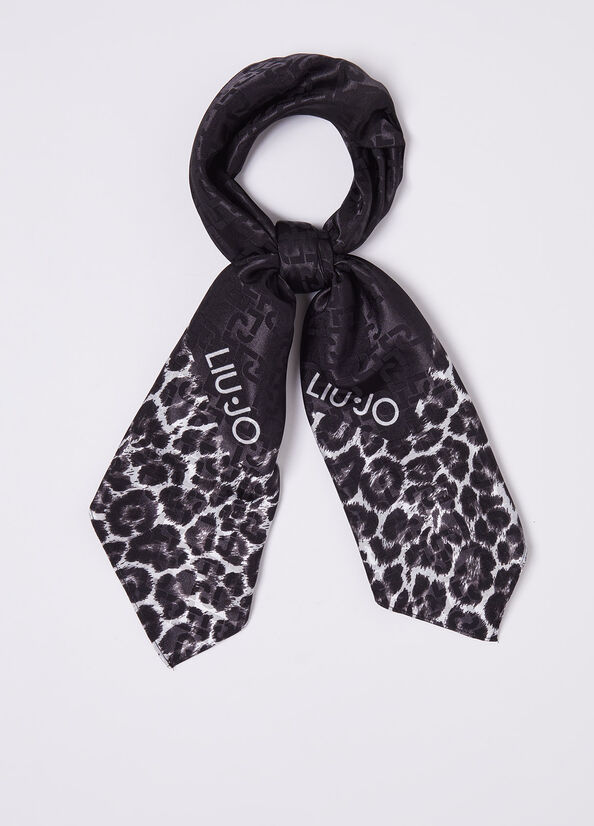 Foulard ecosostenibile con logo animalier