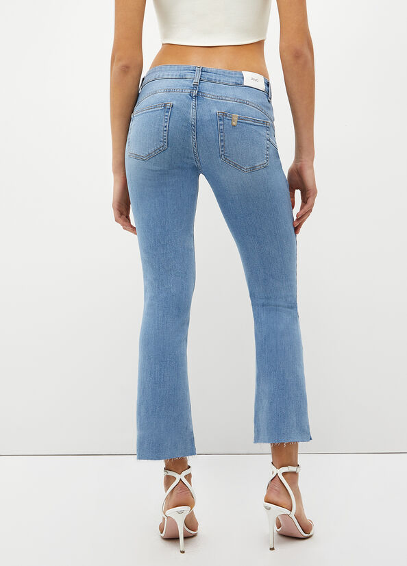 Jeans bootcut in denim stretch