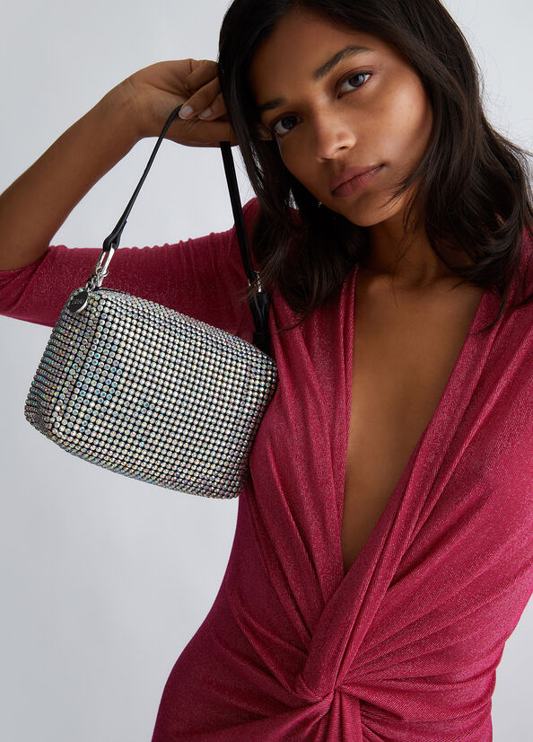 Borsa a mano con strass