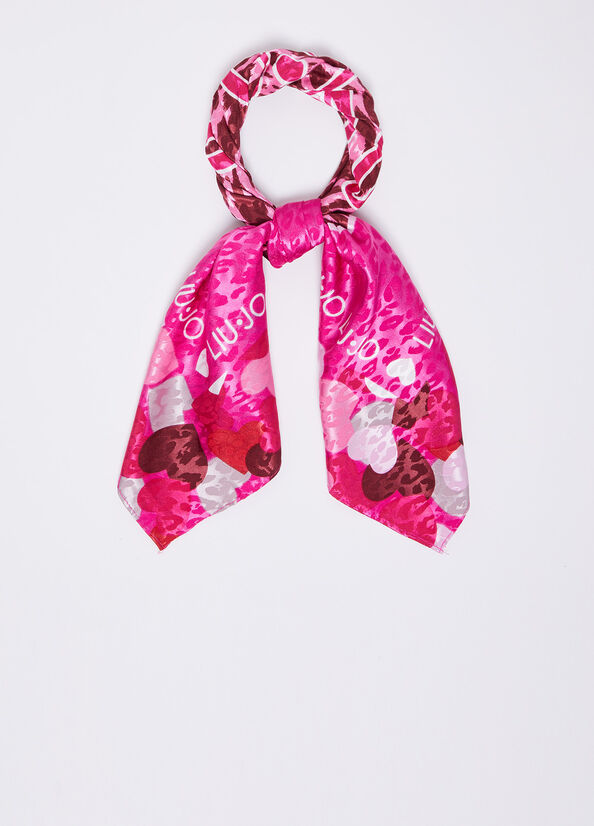 Foulard ecosostenibile con cuori