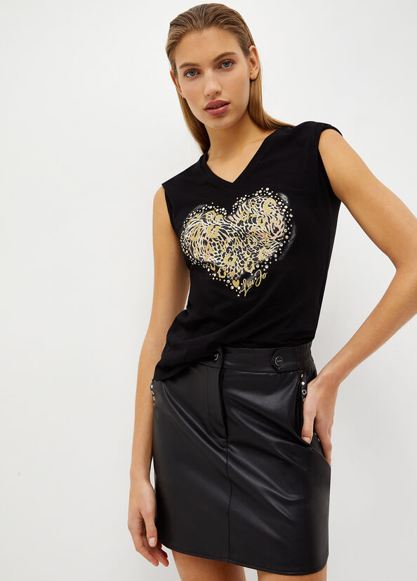 T-shirt con stampa Wild Heart