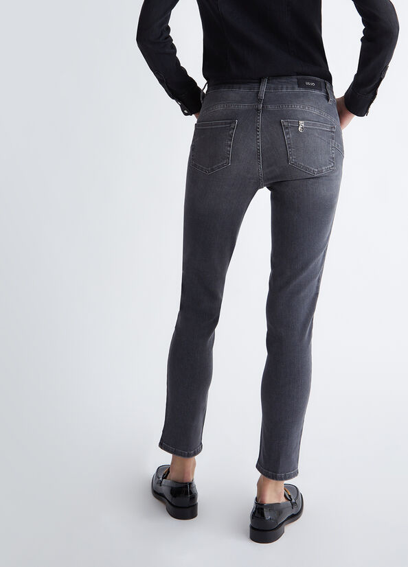 Jeans skinny con strass