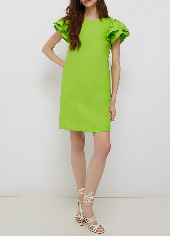 Vestito con maniche volants