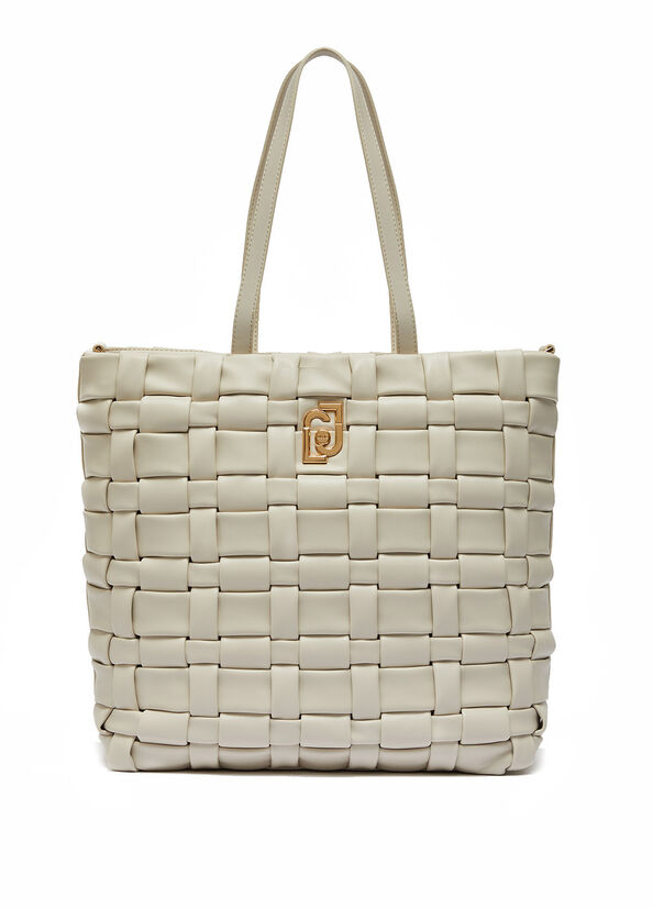 Shopping bag intrecciata ecosostenibile