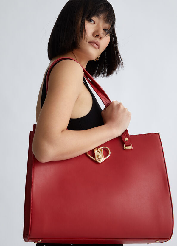 Borsa shopping ecosostenibile con cuore