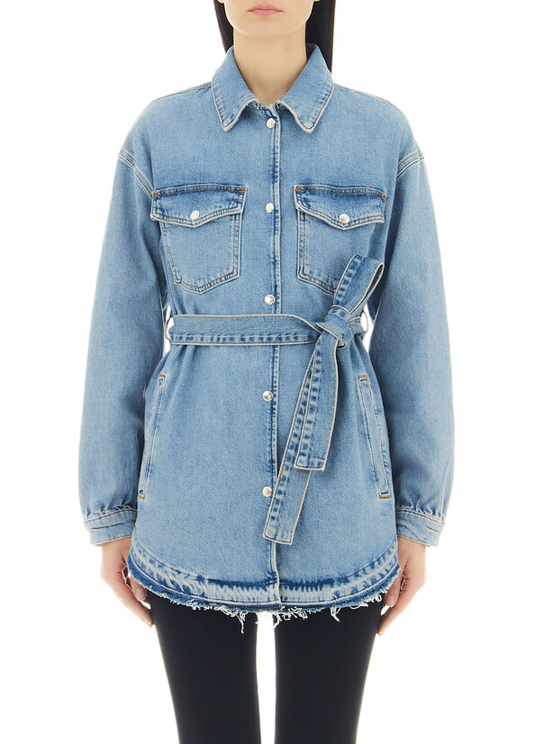 Giacca di jeans con cintura