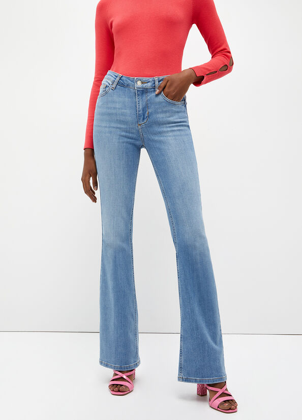 Jeans flare vita alta Bottom Up
