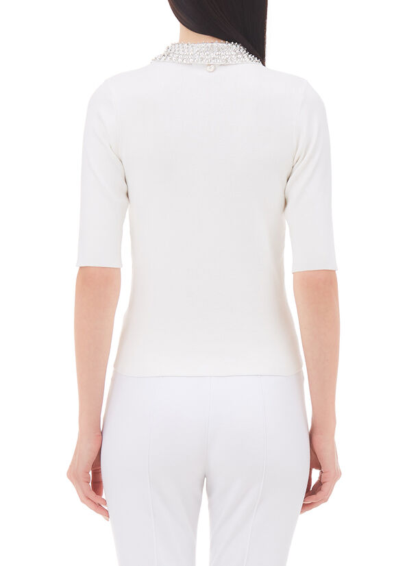 Maglia ecosostenibile con castoni gioiello