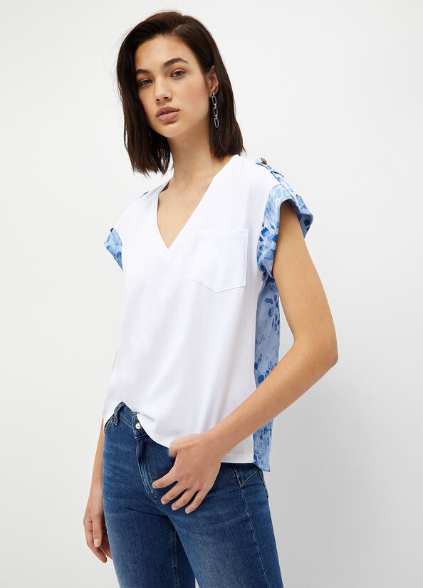 T-shirt con stampa animalier
