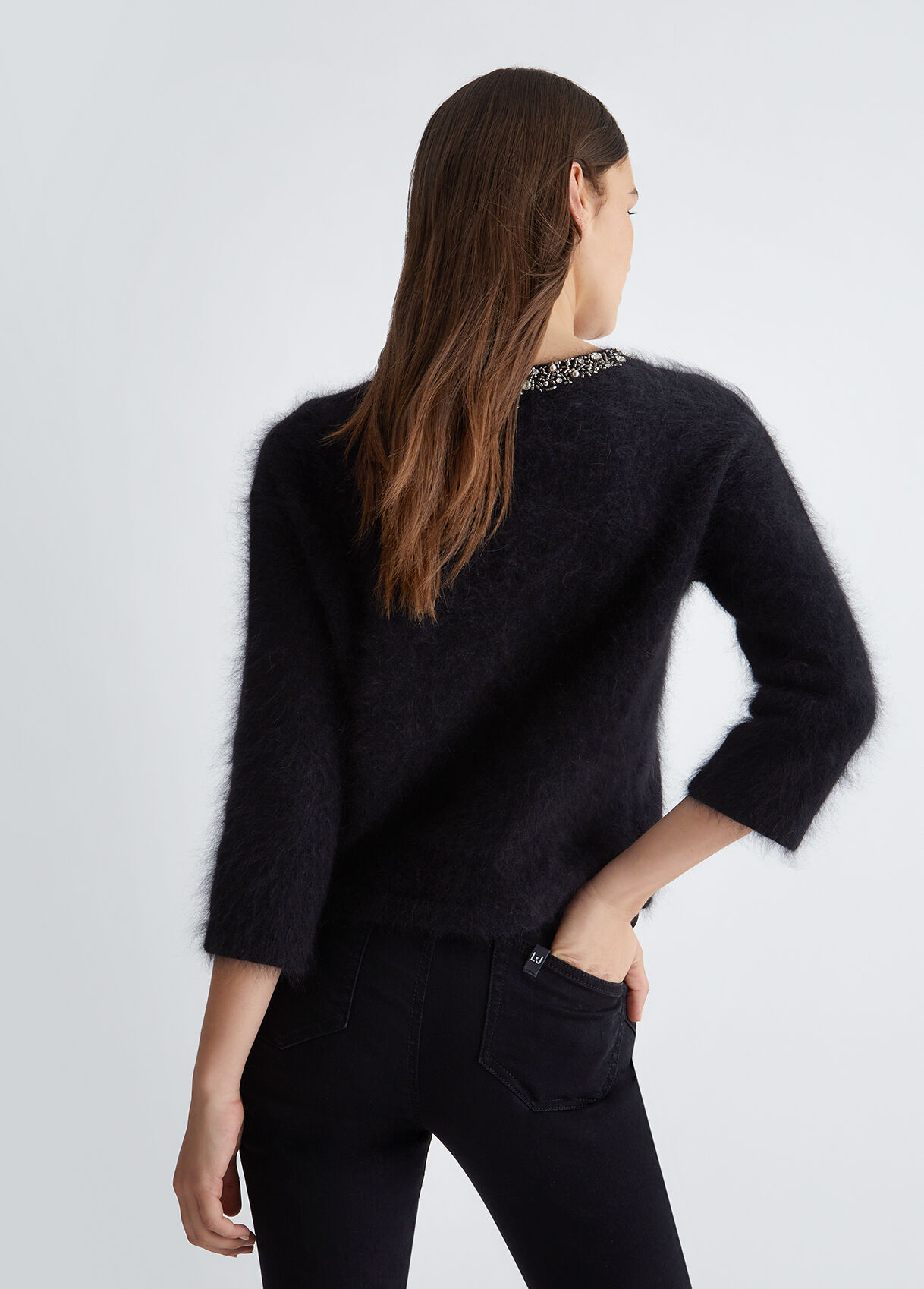 Jumper with gemstones