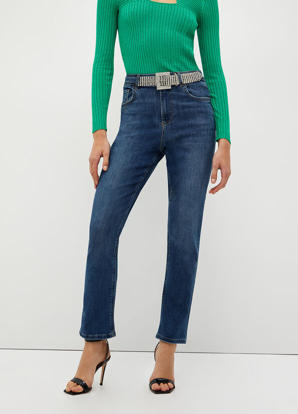 Jeans cropped vita alta Bottom Up